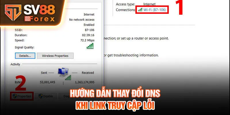 Hướng dẫn thay đổi DNS khi link truy cập lỗi