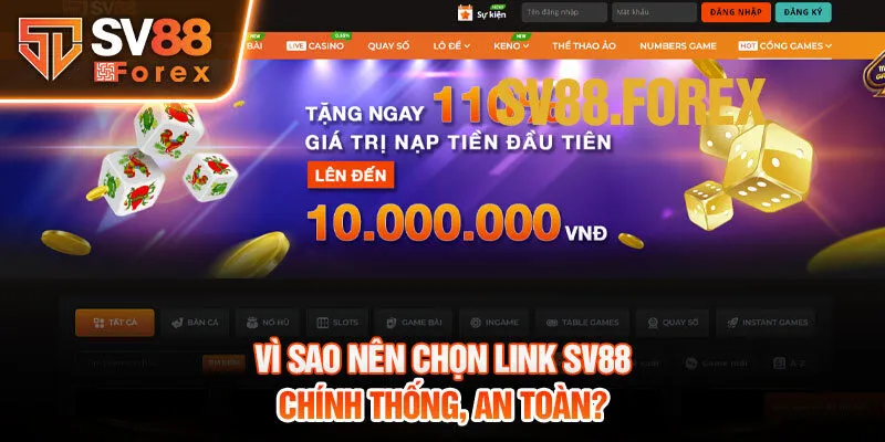 Vì sao nên chọn link SV88 chính thống, an toàn?